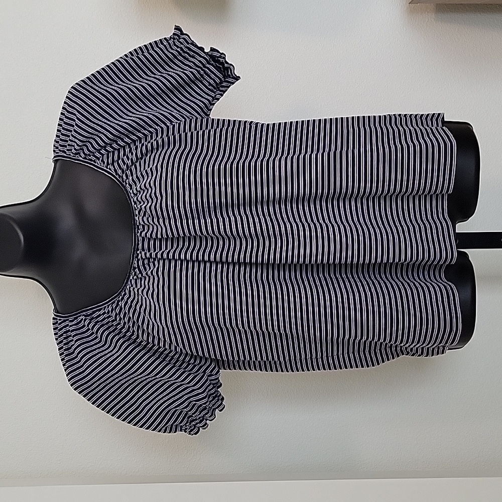 Madewell Texture & Thread Peasant Top Striped - Picture 5 of 8